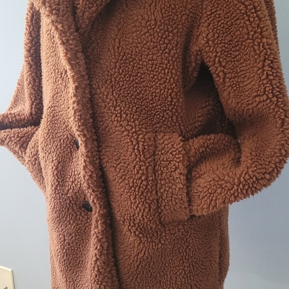 Euc Teddy bear coat Jason Maxwell brand - Picture 3 of 8